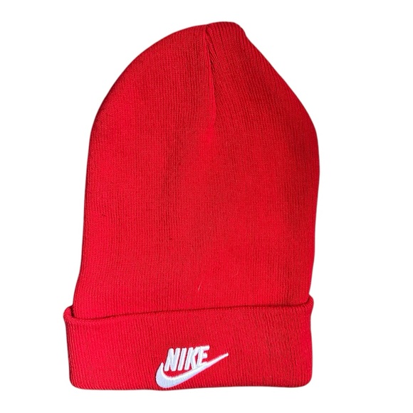 Nike Knit Beanie Hat‎ Red - Picture 1 of 3
